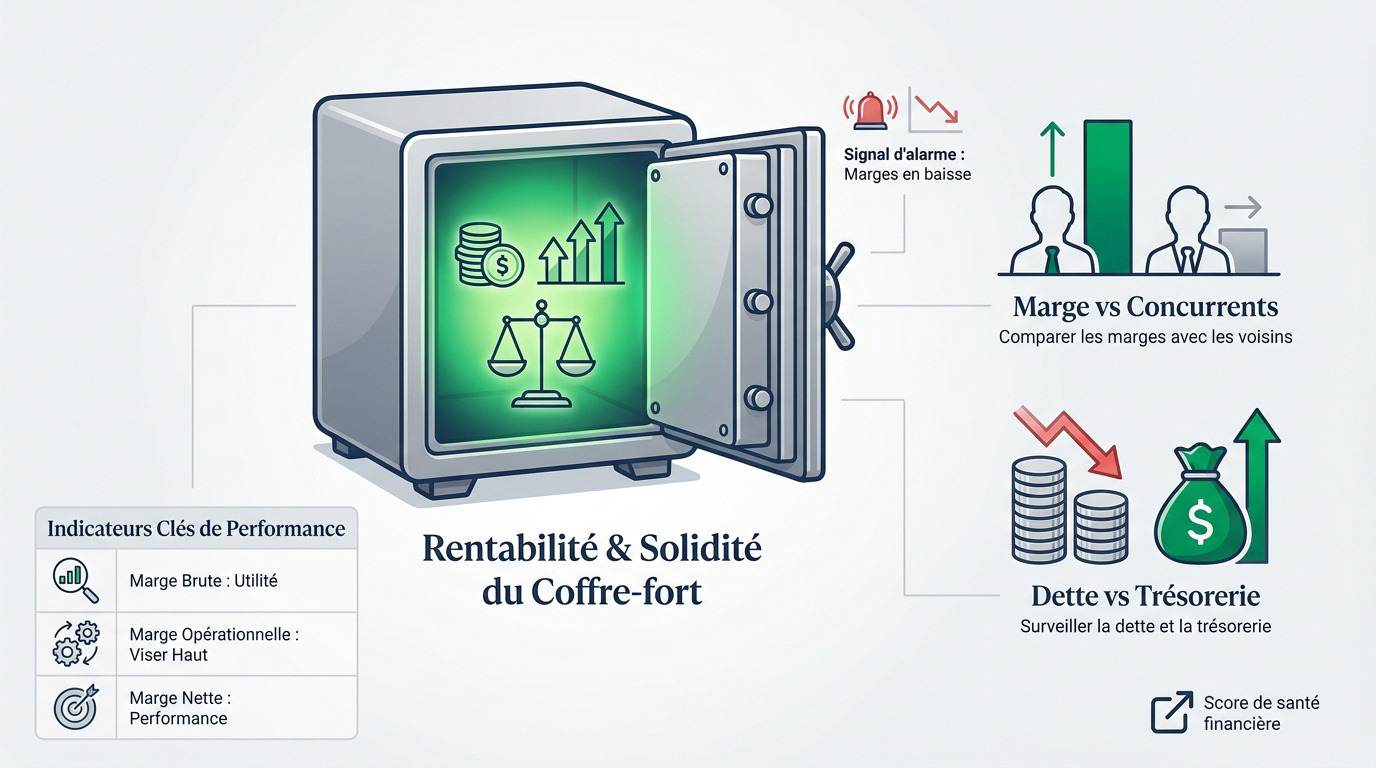 Infographie sur la rentabilité et la solidité financière